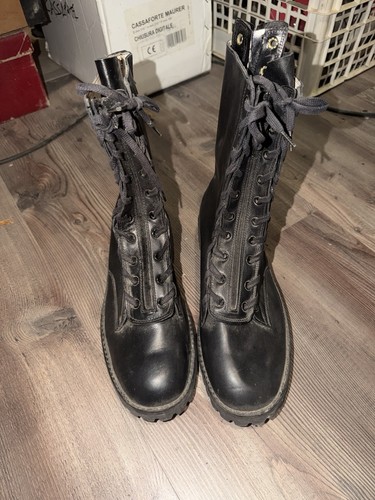 Anfibi uomo neri combat - uomo,