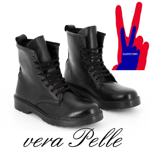 Stivali uomo anfibi pelle - uomo,